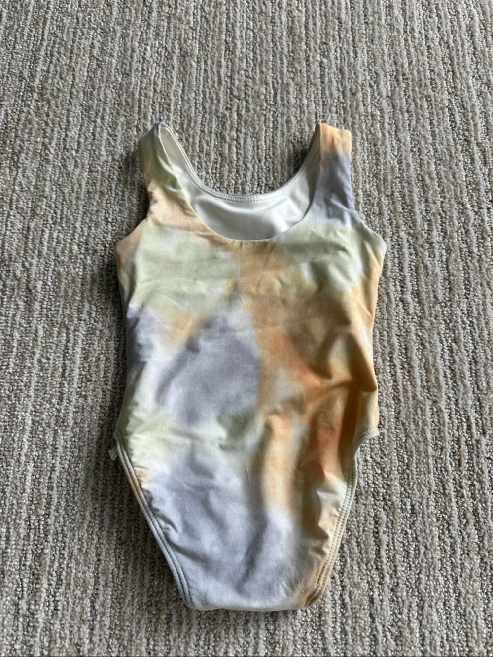 Kith Tie-Dye One-Piece Swimsuit - Green, Orange & Gray 12-18 Months